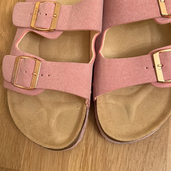 ONCAI Womens Slide Sandals Pink/ Rose Gold Slip On Adjustable Straps - Picture 12 of 16